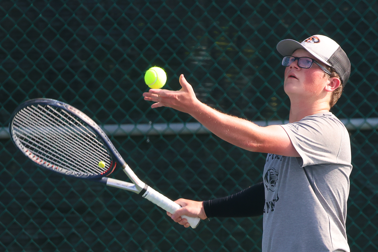 Tennis Team Drops District Match