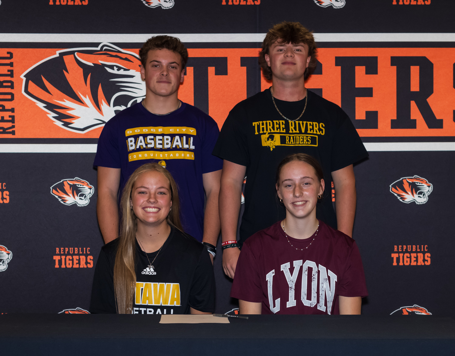 Four Republic Athletes Commit to College Programs (Photos)
