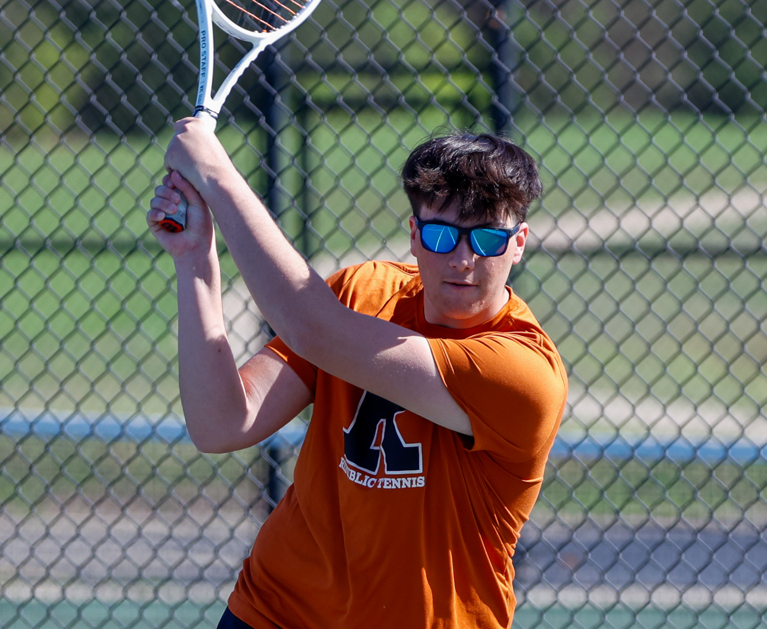 Tennis Tigers Advance to District Semifinal with Sweep of Carthage