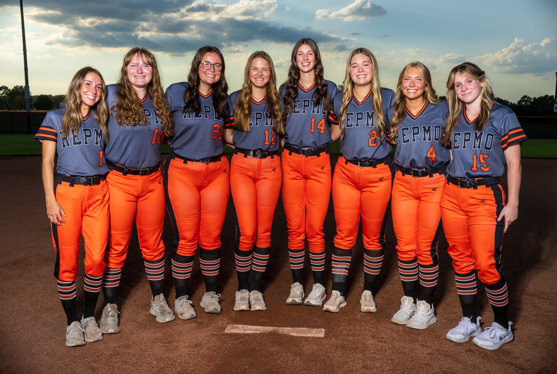 Eight Seniors and Retiring Coach Lee Dishman Ride into the Sunset