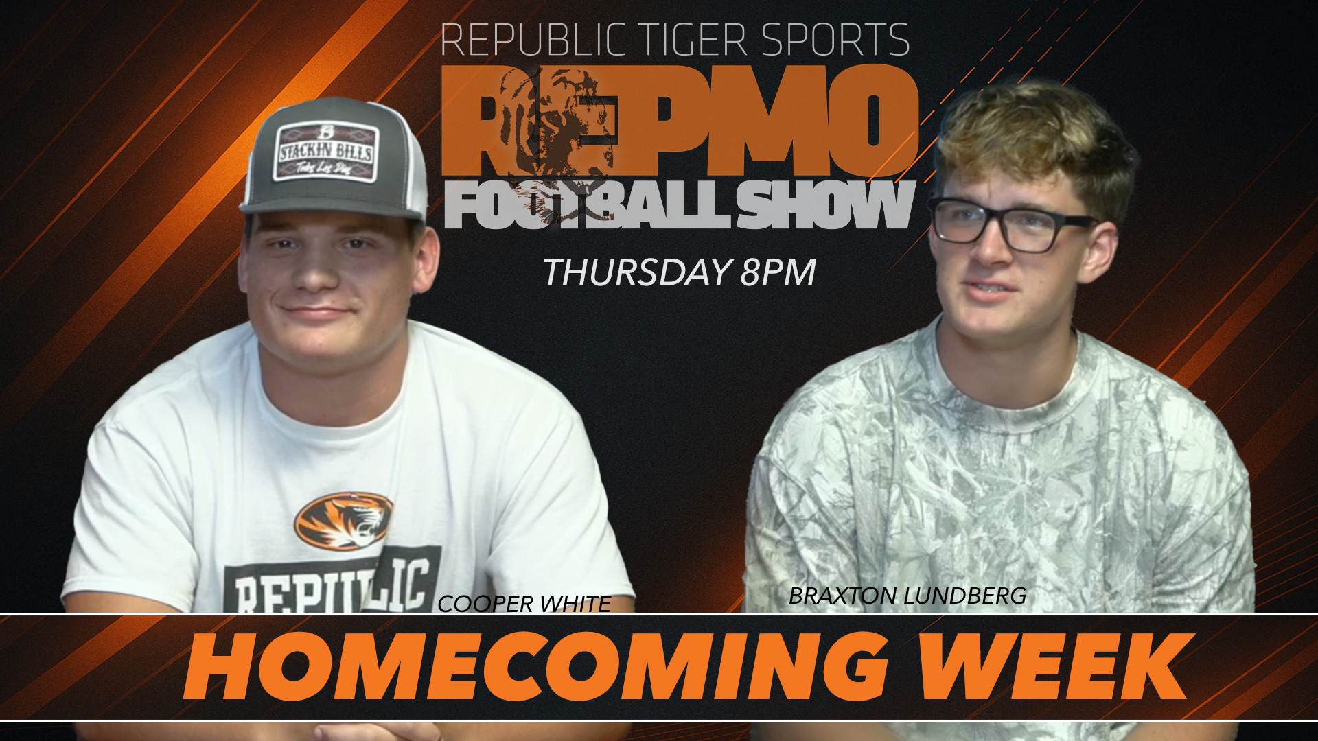 REPMO Football Show – Homecoming Week with Braxton Lundberg & Cooper White